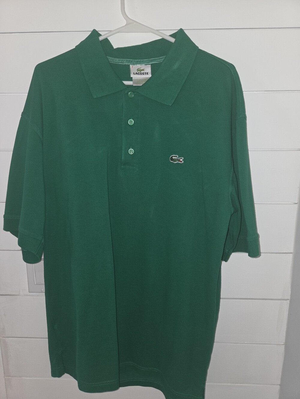 Lacoste Deep Green Men's Cotton Polo with Logo